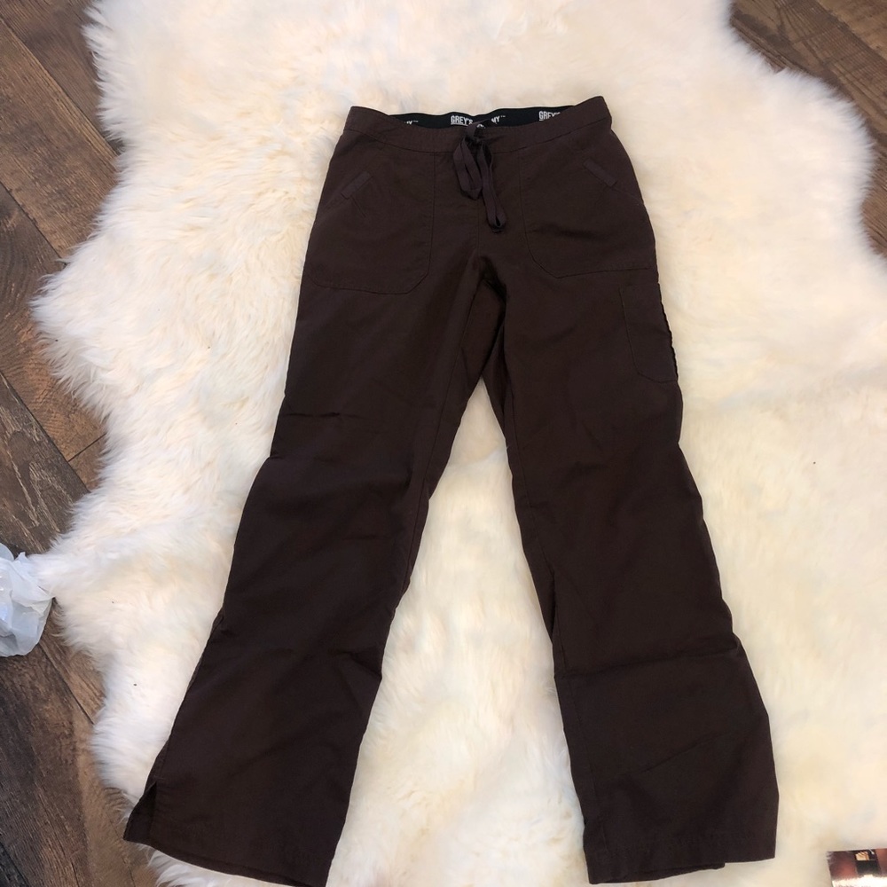 Dark Brown scrub pants Grey’s Anatomy Small